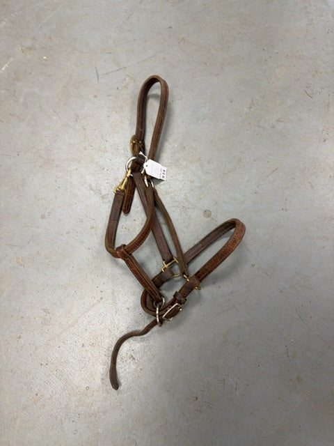 Leather Halter, horse brown