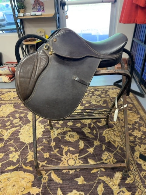 Silver Cup Supreme Children's Jump Saddle, 14.5" brown