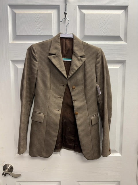 Pytchley Hunting Frock, no size brown pinstripe