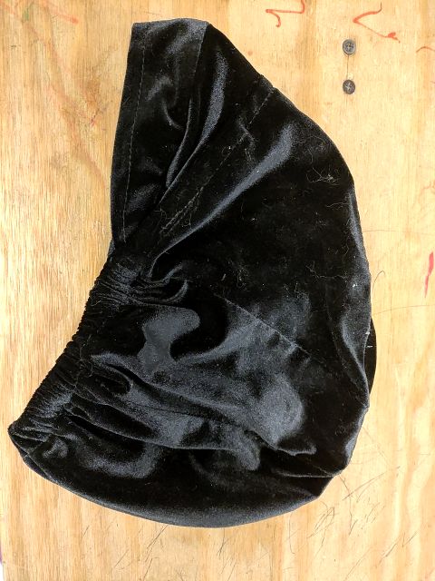 Helmet Cover,  black velvet