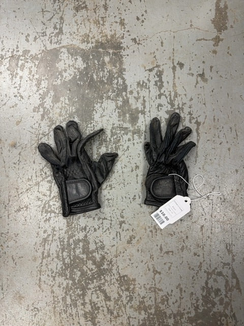Children's Gloves, CS black leather