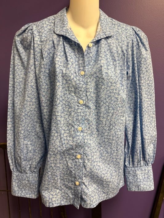 Frontier Classics Western Shirt, Small Blue