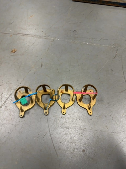 4 pc Bridle Hooks,  Brass