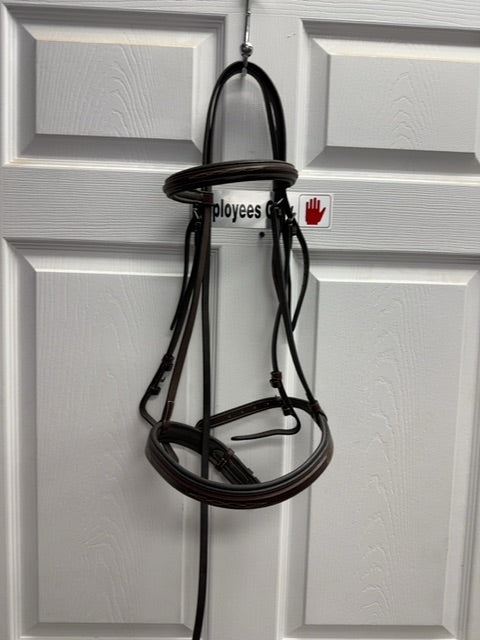 Red Barn NEW Fancy Stitch English Bridle, OS brown